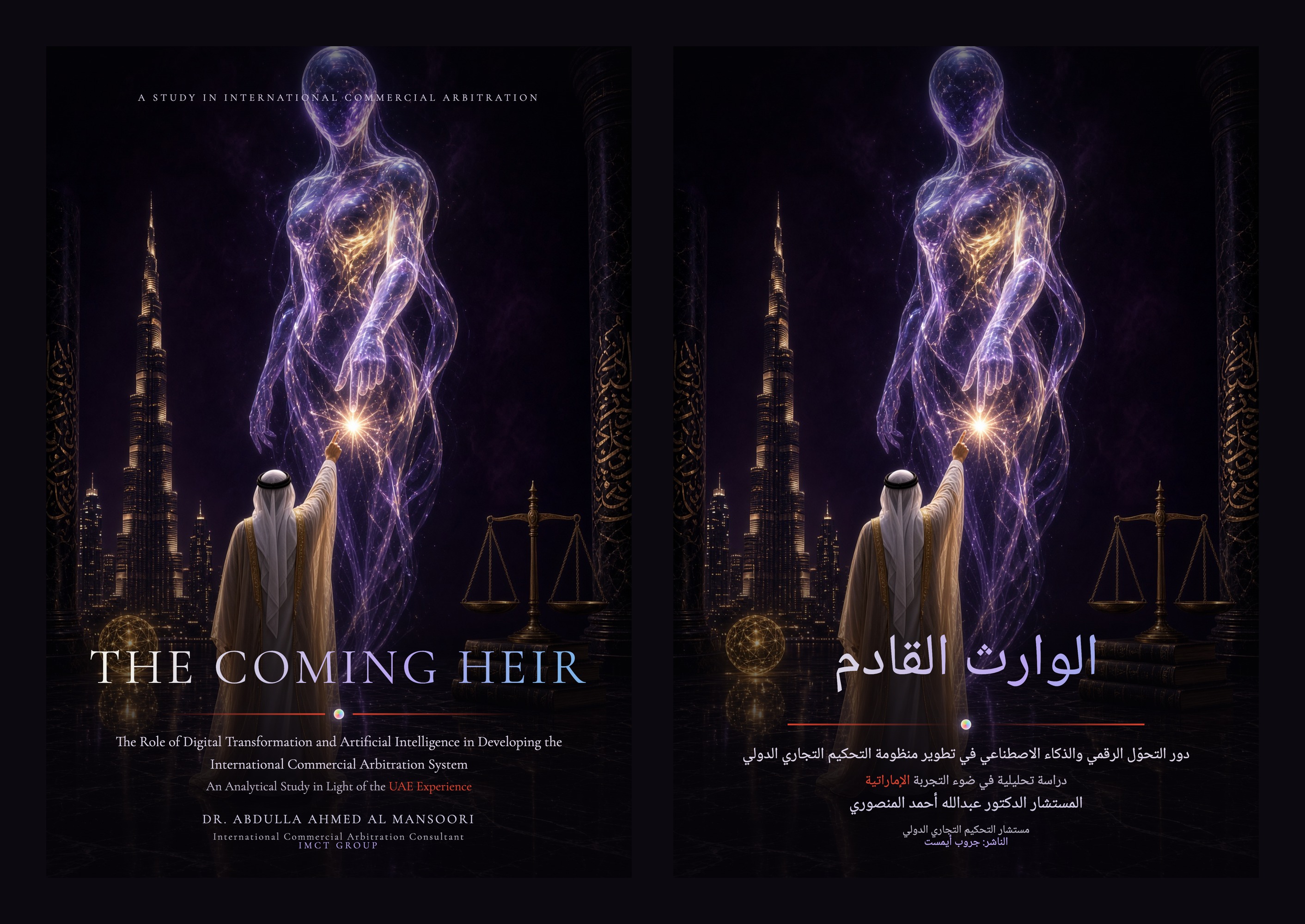 Original front, spine, and back cover of The Coming Heir